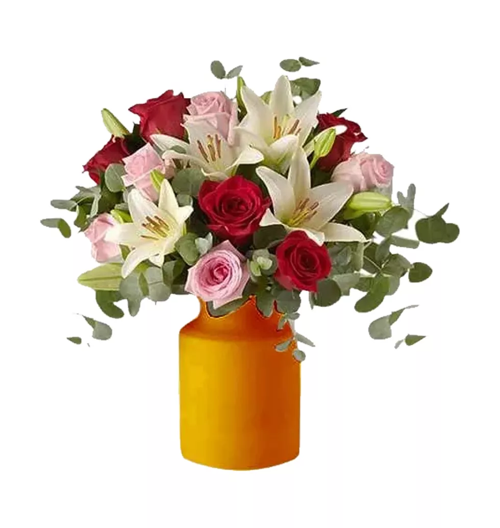 The Timeless Charm Of Roses and Lilies